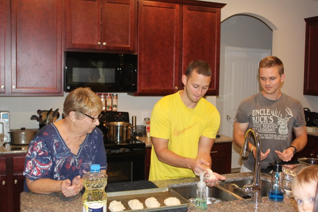 Nana teaching grandchildren corn bread recipe, Southern Cooking, Life with Queenie Blog