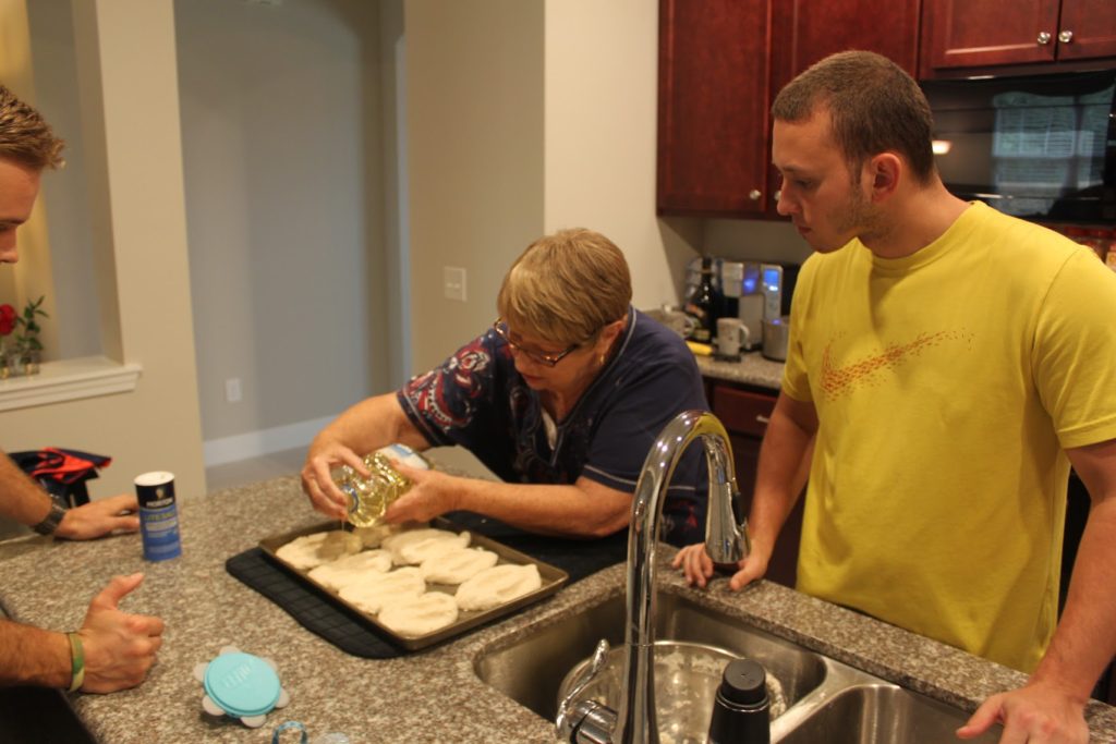 Nana teaching grandchildren corn bread recipe, Southern Cooking, Life with Queenie Blog