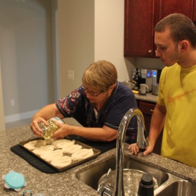 Nana teaching grandchildren corn bread recipe, Southern Cooking, Life with Queenie Blog