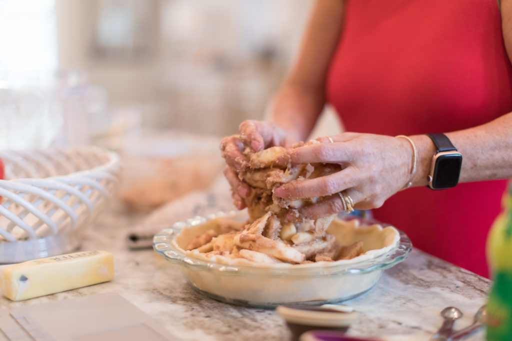 Baking Apple Pie in Gourmet Kitchen, Easy Apple Pie Recipe, Life with Queenie Blog