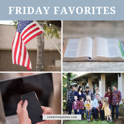 American Flag, The Bible, Technology and Family