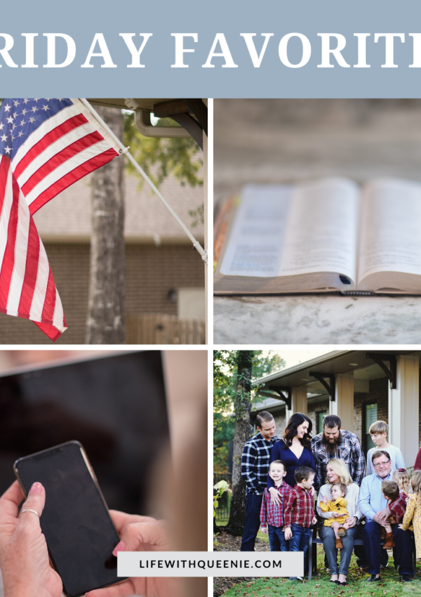 American Flag, The Bible, Technology and Family